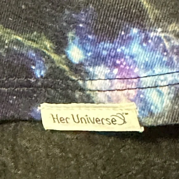 Star Wars tank top, her universe, size medium New black blue universe designe - Picture 4 of 10